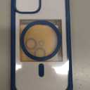 Miracase Magnetic for iPhone 14 Case 6.1", [Built-in Tempered Glass Screen Protector + Lens Protector] [Compatible with MagSafe] Full-Body Protective Bumper 14 Phone Cover, Blue