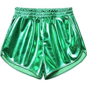 Perfashion Girls Metallic Shorts Sparkly Shiny Hot Pants Gold/Silver/Pink Outfit