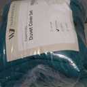 WARMDERN Teal Blue Flannel Velvet Duvet Cover Queen Size Duvet Cover Bedding Sets, 3pcs Ultra Soft Luxury Textured Modern Crystal Velvet Duvet Covers with Zipper Closure(Teal Blue, Queen)