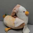 PEACH CAT Banana Duck Plush Pillow Wear Long Star Nighcap Plushies Toy Cute Stuffed Animals Gifts for Kids White and Yellow 19.7"