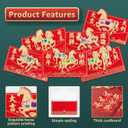 24Pcs Year of the Horse Chinese New Year Red Envelopes 2026 - Ideal for Cash and Coins, Lunar Festival Envelope (Multicolor)