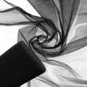 Timgle Tulle Fabric Rolls Bulk 54 Inch by 100 Yards (300 Ft) Tulle Ribbon Netting Fabric Spool Bolt for DIY Crafts Tutu Skirt Christmas Baby Shower Birthday Party Wedding Decorations(Black)