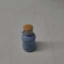 YOHKOH Mini Vacuum Insulated Water Bottle With Bamboo Lid - Stainless Steel Thermos Water Bottle for Women Girls Kids, Metal Sports Hot and Cold Water Bottle Leak-Proof BPA-Free (6.4oz,Blue)