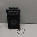 iLive ISB202B ISB202B Portable 8-in. 10-Watt Bluetooth Rechargeable Party/Karaoke Tailgate Speaker with Party Lights and Wired Microphone