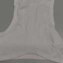 Abardsion Women's Crew Neck Racerback Knit Ribbed Basic Sleeveless Crop Tank Tops (Large, White)