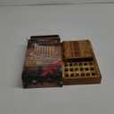 Glintoper Tic Tac Toe & 4 in a Row Tables Game Set, Classic Board Line Up 4 for Living Room Rustic Table Decor and Use as Game Top Wood Guest Room Decor Strategy Board Games for Families