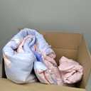 AIKASY Pink and Light Purple Twin Comforter Set with Sheets, Bed in a Bag 6-Pieces,Branches and Flowers Printing Design, Ultra Soft Down Alternative All Season Bedding Set (Twin, Blossom Stem)