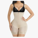 SHAPELLX Fajas Colombianas Shapewear for Women Tummy Control Plus Size Postpartum Body Shaper Butt Lifting Bodysuit, Size XXL