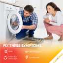 Canamax W10006384 Washer Drive Belt - Compatible with Whirlpool Kenmore Washers - Replaces W10006384 AP6014712 PS11747978 WPW10006384 - Pack of 2