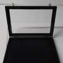 Premium Necklace Organizer Box - 20 Hooks Jewelry Tray with Transparent Lid - Display Box for Necklaces, Pendants - Suitable for Women and Girls (Black)