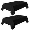 2 PCS Tablecloths 94" x 36" Black