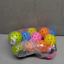 Magicorange Pickleball Balls,vPack USAPA Approved 40 Holes Outdoor Pickleballs, High Elasticity & Durable Pickle Balls (Multicolour, 40 Holes)