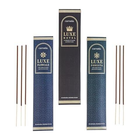 Carnatia Daily Rituals Incense Sticks Set  Coffee & Chamomile Scents for Morning Energy & Evening Relaxation | 100% Natural, Handcrafted Incense for Daily Wellness & Mindful Moments