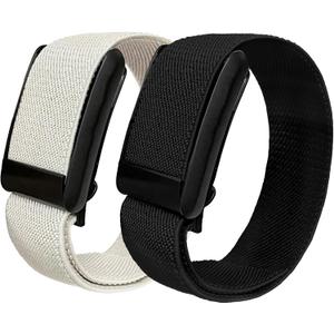 Yeahxing 3 Packs Stretchy Band for Whoop 4.0 - Sports Nylon Straps for Men Women, Soft, Comfort, Durability, Breathable, Easy to Use and Adjustable (24cm)