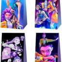 YEEFIGRO 12pcs Demon Movie Hunters Birthday Party Gift Bags Goodie Bags,Demon Movie Hunters Party Supplies for Kids Birthday Decorations
