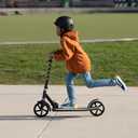 Jetson Jupiter Jumbo 2-Wheel Kick Scooter, Sturdy Wide Deck, Height Adjustable Handlebar, Rear Brake, Easy-Folding Mechanism, 8 inch wheels