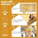 16 * 36 in Wooden Wire Shelf Cover 3 PCS Removable Pantry Shelf Cover Wire Rack Covers with Screw Accessories for Kitchen Closet Bathroom Store Office