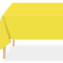 Yellow Disposable Plastic Tablecloth for Rectangle Tables (10 Pack) Premium Decorative Table Cloth for Parties, Events & Weddings, Indoors & Outdoors, 54 x 108 inches, Plastic Table Cover.