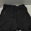 Mens 100% Merino Wool Training Shorts  Athletic Fit  Plastic-Free Contact (Medium, Black)