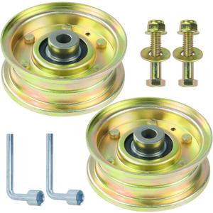 2 Pack 756-04224 Idler Pulley Replaces Cub Cadet 756-04224 Idler Pulley MTD 756-04224 Flat Idler Pulley 756-04224 Pulley MTD 75604224 Flat Idler Pulley 756-0981A 756-0981 756 04224 756-0981B