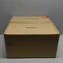 GEPOW Gold Drum Chandelier, Modern 3Light Pendant Lighting Fixture with White Fabric Shade for Dining Room, Bedroom, Living Room, Kitchen and Foyer