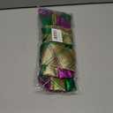 Purple Green Glitter Plaid Mardi Gras Bows for Wreaths - Large Mardi Gras Decor for Home Garden Indoor Outdoor Decoration