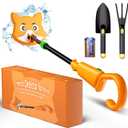 Metal Detector for Kids - Lightweight Kids Metal Detector with Waterproof Search Coil, Adjustable 30"-38" Stem, Cartoon Fox Design, Perfect for Beach, Park, Yard, Field Treasure Hunting