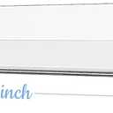 ROYALITA 4 Pack Clear Acrylic Shelves Vinyl Record Holders Wall Mount, 12 Inch Floating Vinyl Holder for Album Record/Nail Polish Display & Wall Decor