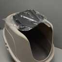 No-Mess Hooded Cat Litter Box, Standard, Multicolor, 21 in x 16 in x 15 in