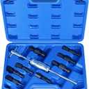 BTSHUB 9pcs Blind Hole Collet Bearing Puller Set, Slide Hammer Bearing Puller Set With Expandable Collets 8mm-32mm, Internal Bearing Extractor Puller Removal Tool Kit