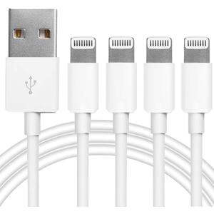 4Pack [Apple MFi Certified] Charger Lightning to USB Charging Cable Cord Compatible iPhone 14/13/12/11 Pro/11/XS MAX/XR/8/7/6s Plus,iPad Pro/Air/Mini,iPod Touch