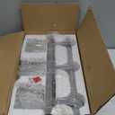 Bathroom Light, 3-Light Modern Crystal Vanity Light, Bathroom Lighting Fixtures Over Mirror Wall Sconces for Powder Room, Living Room, Bedroom, Hallway (Included 3 E26 Bulbs) (Black-Square)