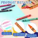 192 Pcs Bulk Crayons Packs with 288 Pcs Sharpened Bulk Pencils(#2 Hb), Back to School Gifts for Students Mini Crayons Individual Pack 8 Colors for Classroom Party School Supplies (48 Boxes)