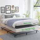 ALDRICH 5 Inch Heavy Duty Metal Box Spring Mattress Foundation 3000lbs Max Weight Capacity/Non-Slip/No Noise/Easy Assembly/Easy Clean Cover,Full