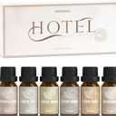 ARVIDSSON Hotel Diffuser Oils Gift Set, Hotel Essential Oils for Diffuser, Luxury Hotel Fragrance Oil Blend - Jasmine & Mint, White Tea, Citrus Bliss, M-Way, Fancy Lobby, Gift for Women and Men (Beige)