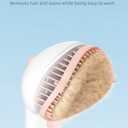 Cat/Dog Bath Brush,Shampoo Washing Brush with Adjustable Bristle for Pets with All Hair Lengths,Push-Button Silicone Pet Grooming Brush,Shedding Comb