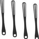 Veemoon Manual Egg Beater Set of 4 - Hand Crank Whisks for Mixing Eggs Cream and Batter - Pp Material Kitchen Gadget for Baking and Cooking