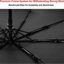 Finex Mickey Travel Compact Auto Folding Golf Umbrella with Auto Open Close One Button Handle & Wrist Strap