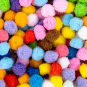 RAINFLOW 800 Pcs Small Pom Poms for Crafts - Craft Pompoms Balls, pompones para llaveros, Assorted Bright Color Bulk Arts and Making Hobby Supplies, Holiday Party, Christmas Decor,1/2 Inch