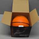 Silent Basketball Size 7-Size 5-Size 3, New Upgraded Weight Grooved Airless Indoor Basketball, Non-derforming Package, Real Feel & Bounce Like Official Ball, Quiet Dribbling Indoor Training (yellow)
