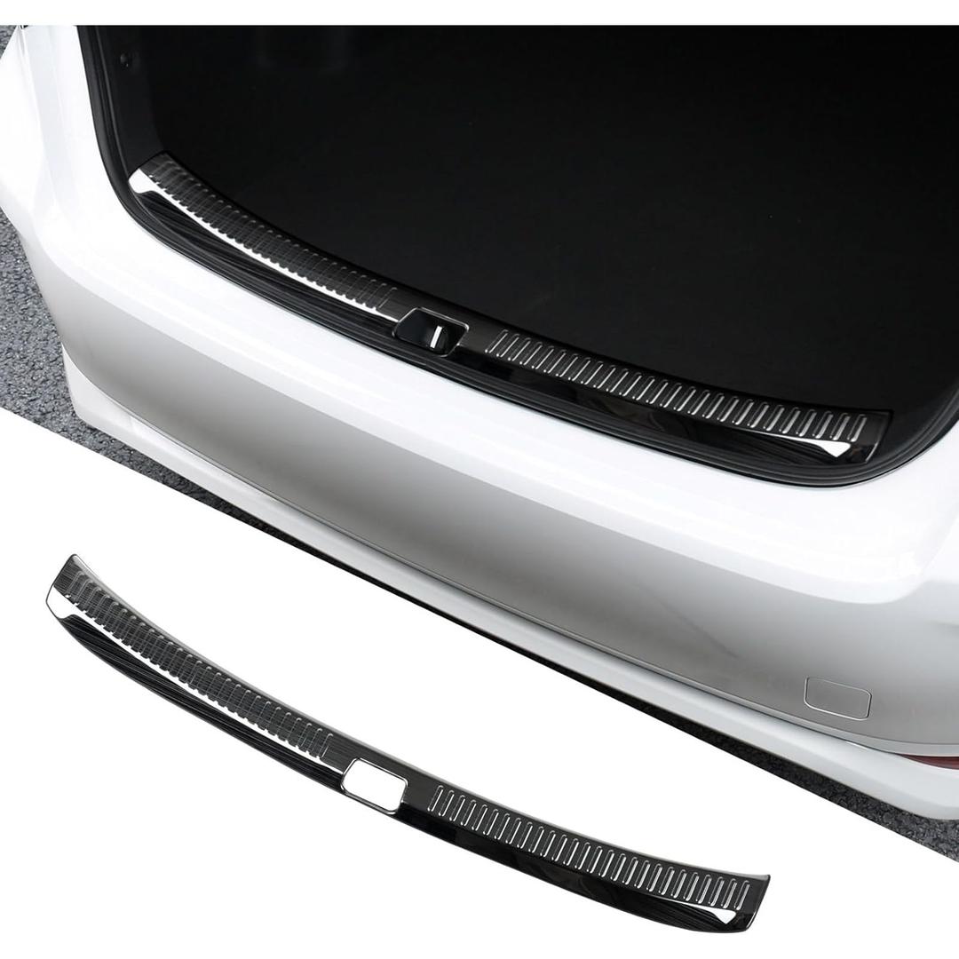 BLOPER Stainless Steel Car Inside Rear Bumper Projector Guard for (Toyota Corolla A Carbon Fibe2019-2024)