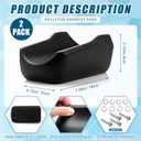 2 Pcs Rollator Armrest Pad Upright Walker Forearm Pads Black Walker Handle Coushions Stand up Rollator Accessories Soft and Comfortable for Seniors