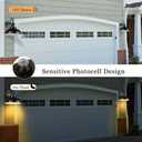 Dusk to Dawn Outdoor Gooseneck Barn Lights, Outdoor Wall Sconces Farmhouse Exterior Wall Mount Light, Vintage Outside Lighting Fixtures, Industrial Black Lanterns for Porch Garage Patio, 2 Pack