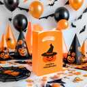 2 x UnicoPak 16 Pack Orange Party Favor Bags Birthday Goodie Bags Small Gift Bags for Party, Treat, Candy, Cookie, Goody, 6x3x9 inches