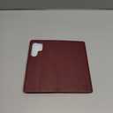 Wallet Case for Samsung Galaxy S25 Ultra with RFID-Blocking Credit Card Holder, PU Leather Folio Flip Cover Women Men Protective Phone Case Compatible with Samsung S25 Ultra, Wine Red