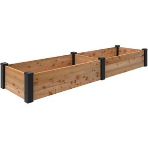 Outdoor Essentials Haven 2 ft. x 8 ft. Natural Cedar Raised Garden Bed