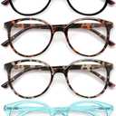 GIBLOGO Reading Glasses for Women/Men Eye Glasses Blue Light Reading Glasses Cheaters Eyeglasses, +1.75
