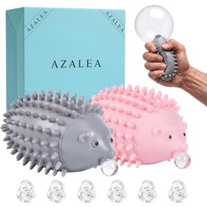 AZALEA Bubble Blowing Squishy Hedgehog Squeeze Toys, 2 Pack Bubble Squishy
