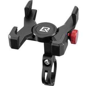 ROCKBROS Bike Phone Holder, Aluminum Bike Phone Mount Holder,Handlebar Mounted Cell Phone Holder for 4.7-7.1 Inch Phones Handlebar Mount