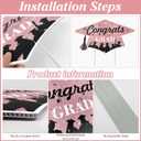 Graduation Yard Signs 2026, Pink Class of 2026 Graduation Decor Outdoor, Congrats Grad Lawn Signs with Stakes, Grad Party Decorations for High School College Graduation Celebration